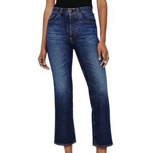 AG Adriano Goldschmied NWT Blue Kinsley High-Rise Pop Crop Denim Jeans Size 23